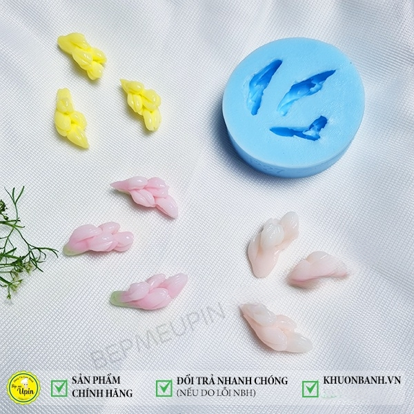 Khuôn silicon 4d vỉ 3 nụ hoa chồi hoa đào hoa mai hoa anh đào mã p27 làm bánh