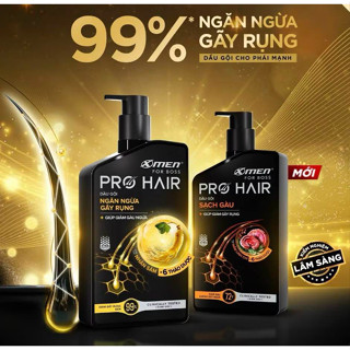 [Công Dụng Mới] Dầu Gội Xmen For Boss Pro Hair Ngăn Gãy Rụng Tóc/ Sạch Gàu 350G Từ Nhân Sâm Nấm Linh Chi & Thảo Dược Quý