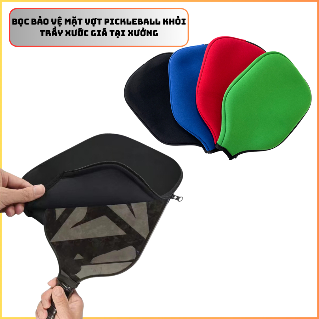 Bao Vợt Bảo Vệ Vợt Pickleball - Túi Bọc Đầu Vợt Pickleball Khoá Kéo giá rẻ 