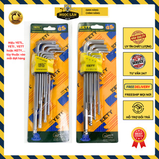  Combo bộ lục giác bông lục giác hoa thị + Bộ lục giác bi vặn bulong lục giác chìm 
