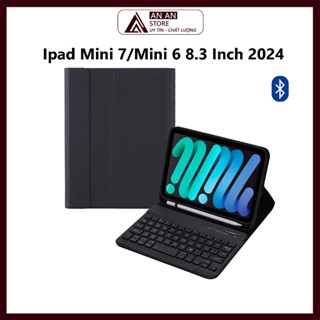  Bao Da Kèm Bàn Phím Cho Ipad Mini 7   Mini 6 8.3 Inch 2024 Bluetooth Khe Bút 
