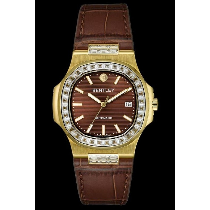 [Chính Hãng 100%] Đồng Hồ Nam Bentley BL2340 (2340) Máy Cơ (Automatic) Kính Sapphiare Mặt Vuông Viền