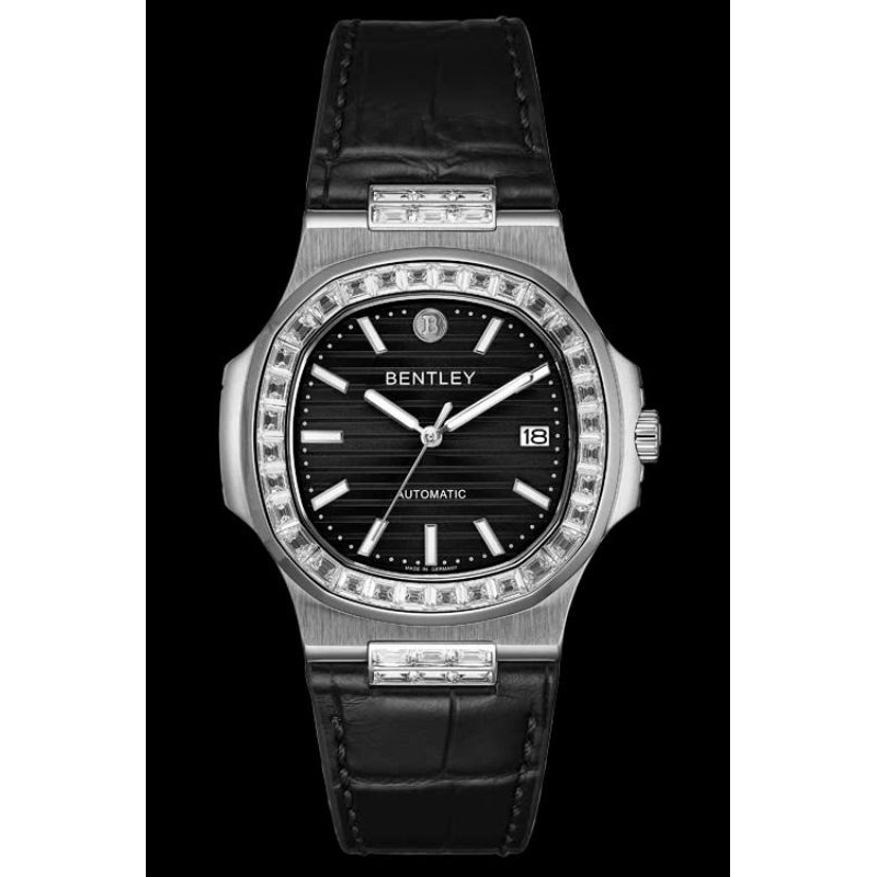 [Chính Hãng 100%] Đồng Hồ Nam Bentley BL2340 (2340) Máy Cơ (Automatic) Kính Sapphiare Mặt Viền Đá Si