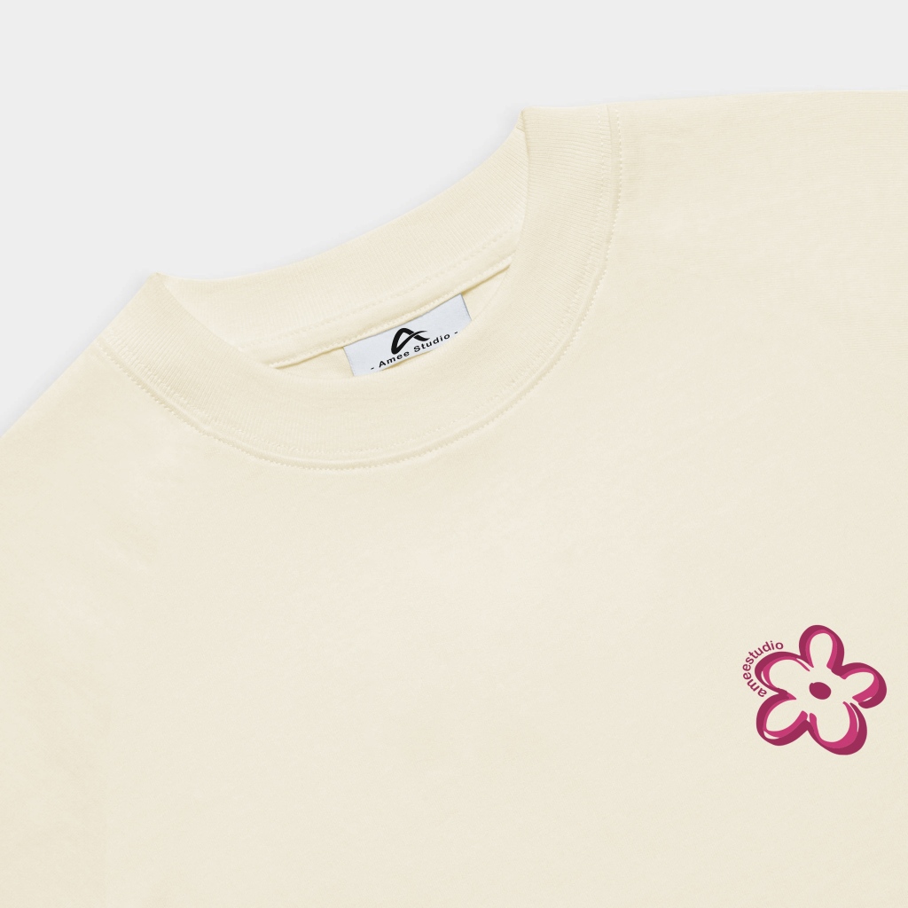 Áo thun Baby Tee Local Brand Amee Studio/ Flower 100% Cotton 250gsm | BigBuy360 - bigbuy360.vn