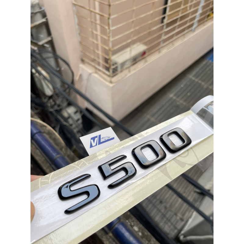 Chữ s500 màu đen - Tem s500 mercedes - Logo S500 maybach
