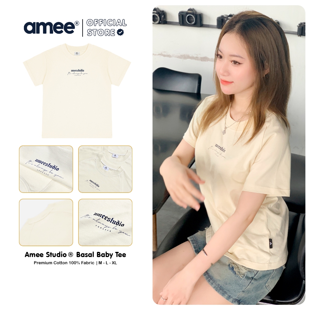 Áo thun Baby Tee Local Brand Amee Studio/ Always Be You 100% Cotton 250gsm | BigBuy360 - bigbuy360.vn