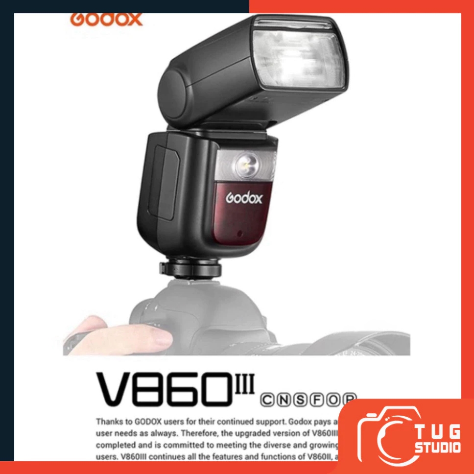 Đèn Flash Godox V860iii for Canon/Nikon/Sony/Fuji_TUG STUDIO