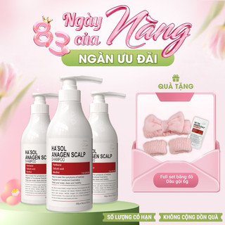  Combo 3 Chai Dầu Gội Kích Mọc Tóc Giảm Rụng Tóc Dành Cho Tóc Mỏng Và Yếu Nhập Khẩu Hàn Quốc Hasol Anagen Scalp 500ml 
