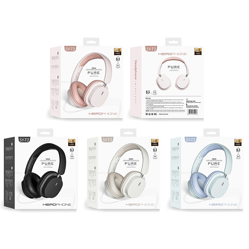 Tai Nghe Không Dây Soyto T2 Bluetooth 5.3 Với Micro HD Hỗ Trợ Có Dây / Thẻ TF Mode | BigBuy360 - bigbuy360.vn