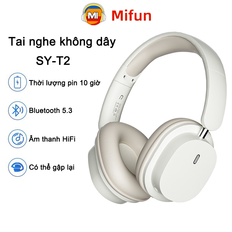 Tai Nghe Không Dây Soyto T2 Bluetooth 5.3 Với Micro HD Hỗ Trợ Có Dây / Thẻ TF Mode | BigBuy360 - bigbuy360.vn