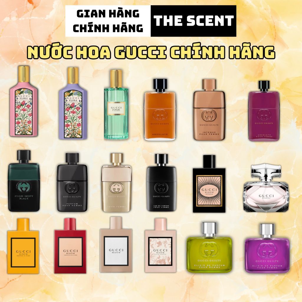 Nước Hoa Nam Nữ Gucci Chính Hãng Thơm Lâu, Dầu Thơm Perfume Unisex Học Sinh Lưu Hương Lâu