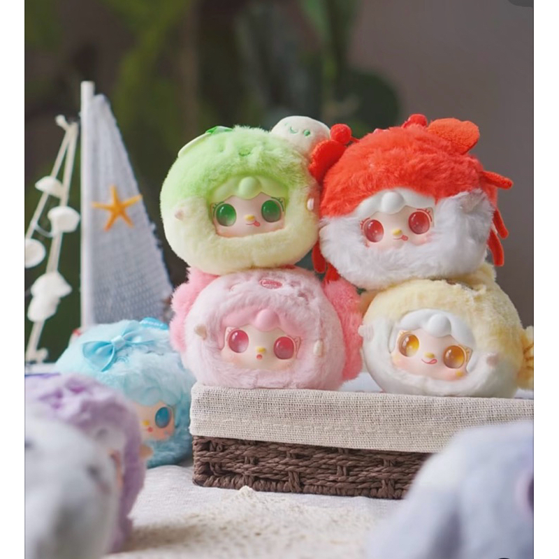 [Sẵn | Chính Hãng] - Móc khóa gấu Yooki V6 -Ocean Baby (mini) Hải sản