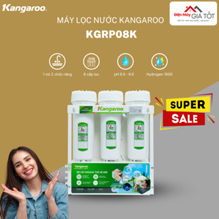 [Miễn phí lắp đặt] Máy lọc nước RO để gầm Kangaroo KGRP08K - 1 vòi 2 chức năng - Nước RO và nước Hydrogen