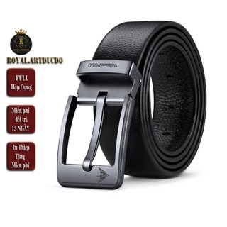 Thắt lưng nam , dây nịt nam da bò WilliamPOLO Full hộp đựng cao cấp - ART120