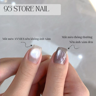 Sơn gel mắt mèo ánh trắng nền trong suốt , mắt mèo ánh nước , kim cương dùng được trên mọi màu nền