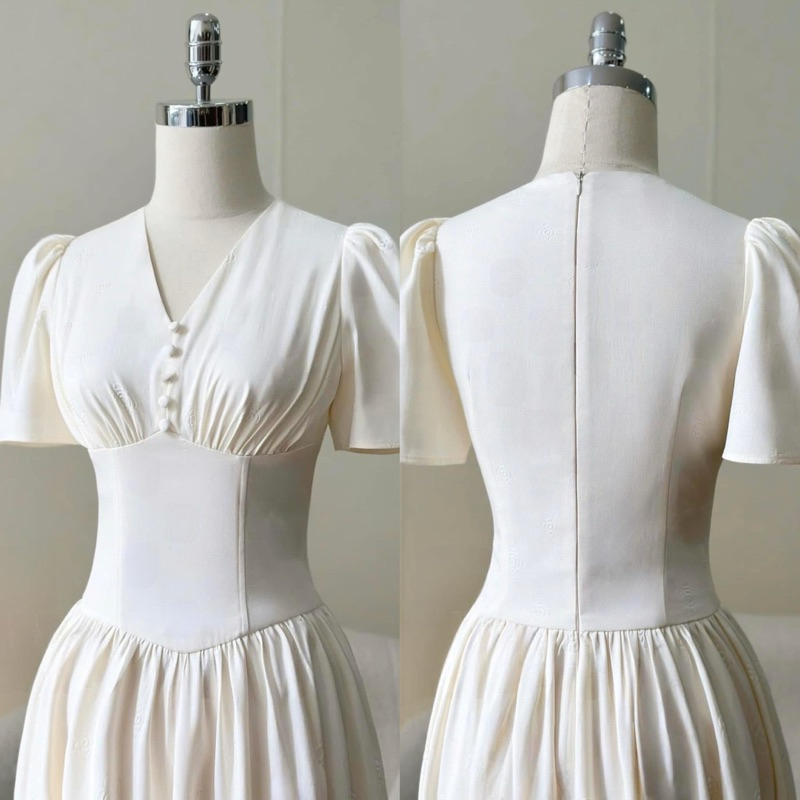 [𝐁𝐚́𝐧 𝐜𝐡ạ𝐲] Đầm Thiết Kế Bigsize, Váy đầm nữ cổ V Shi Shang SIẾT EO tôn dáng | BigBuy360 - bigbuy360.vn