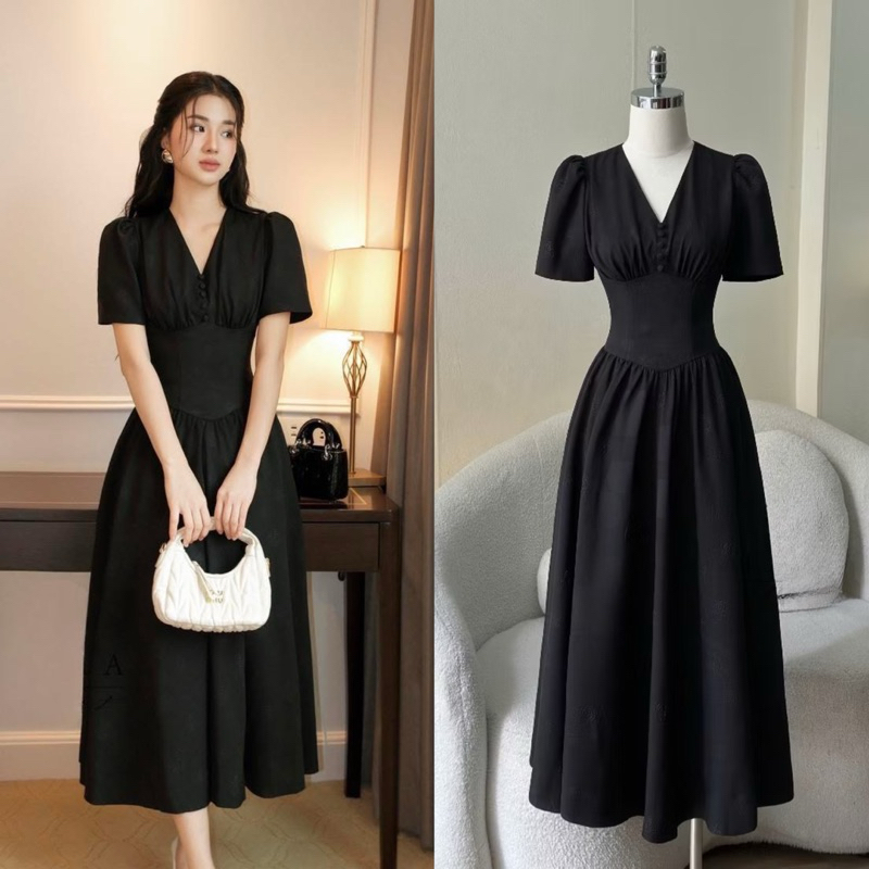 [𝐁𝐚́𝐧 𝐜𝐡ạ𝐲] Đầm Thiết Kế Bigsize, Váy đầm nữ cổ V Shi Shang SIẾT EO tôn dáng | BigBuy360 - bigbuy360.vn