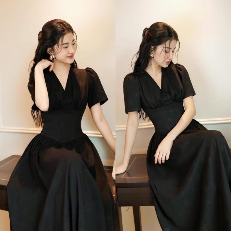 [𝐁𝐚́𝐧 𝐜𝐡ạ𝐲] Đầm Thiết Kế Bigsize, Váy đầm nữ cổ V Shi Shang SIẾT EO tôn dáng | BigBuy360 - bigbuy360.vn