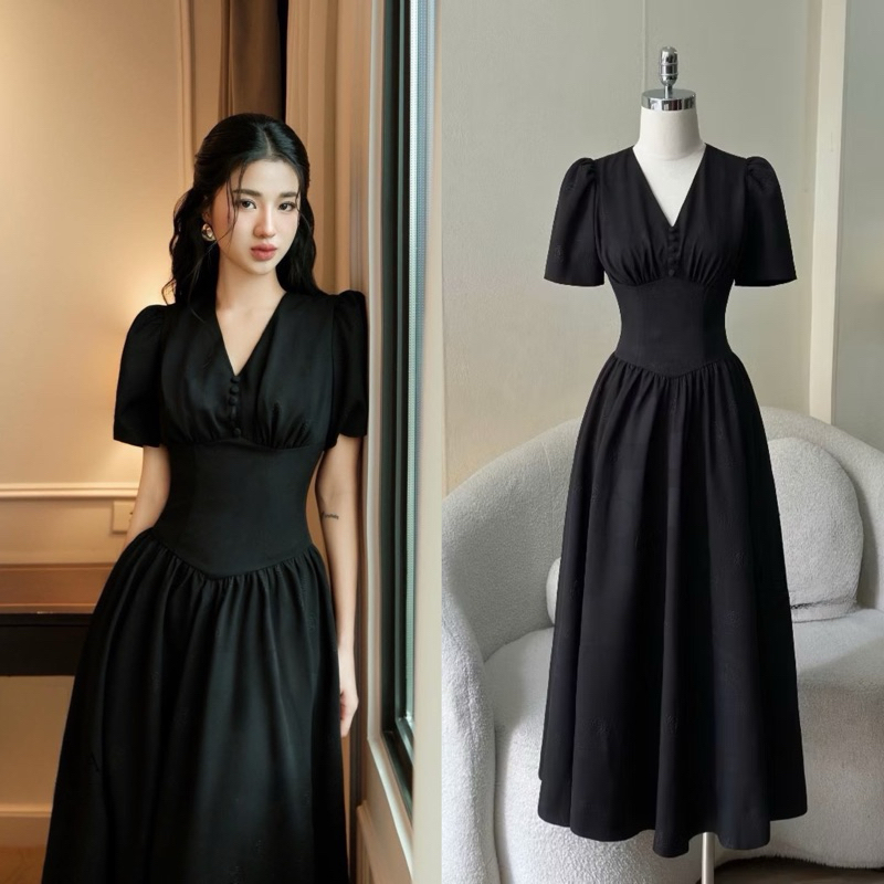 [𝐁𝐚́𝐧 𝐜𝐡ạ𝐲] Đầm Thiết Kế Bigsize, Váy đầm nữ cổ V Shi Shang SIẾT EO tôn dáng | BigBuy360 - bigbuy360.vn