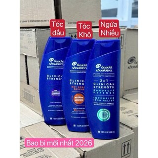 Dầu Gội Giàm Gàu Head & Shoulders Clinical Strength 400ml (Bill Mỹ)