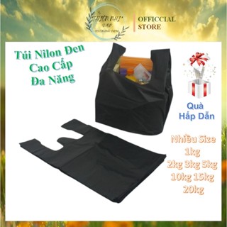 Túi Nilon Đen 1kg - 20kg | Túi Đựng Hàng, Đựng Rác, Bóng Đen 2 Quai Siêu Dai - Giá Sỉ