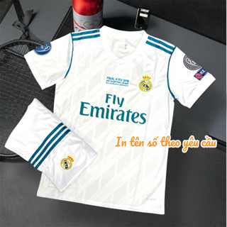 Bộ Quần Áo Bóng Đá CLB RE AN retro 2017/2018 -áo real trẻ em cao cấp áo RÊ AN in ronaldo