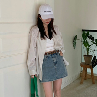 Quần váy jean Chữ A Lưng cao Hàn Quốc Quần sooc bò giả váy Cạp cao Form chữ A Ulzzang Thời trang Cao cấp