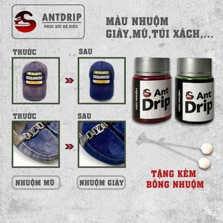 Màu Nhuộm Giày , Túi Xách , Nón ,... ANTDRIP 9501 Có Hương Thơm Đặc Biệt , Độ Bền Cao , Không Bị Trôi Màu Khi Gặp Nước
