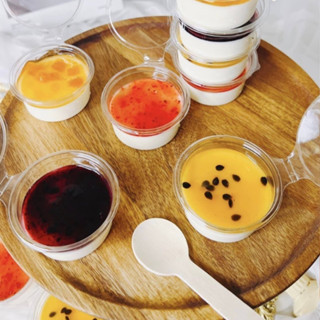 Set 50 Hũ Đựng Nước Sốt Nắp Liên 2 Oz và 4 Oz  , Hộp Đựng Bánh Panna Cotta