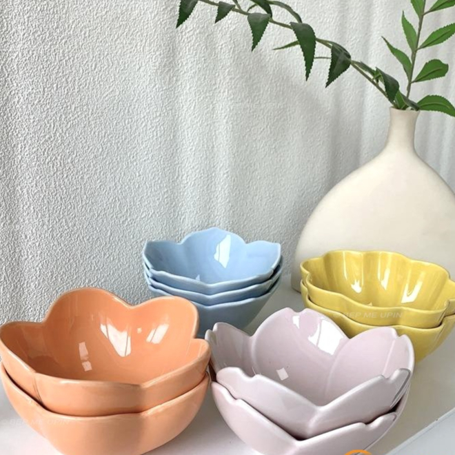 Bát hoa mai 12cm đựng chè trôi bày mâm cúng thôi nôi