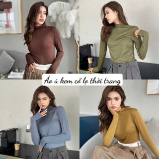 Combo 3 áo cổ lọ ủ kem, giữ nhiệt chất thun co giãn thoải mái thấm hút mồ hôi