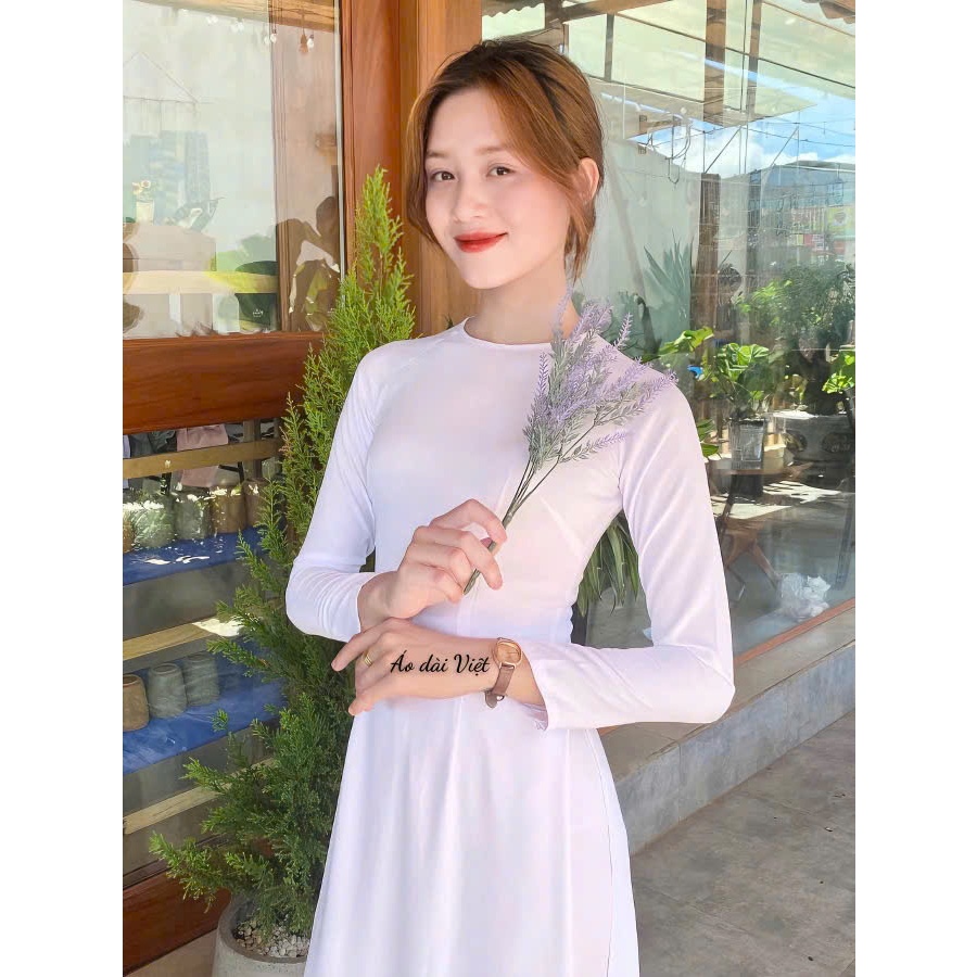 Áo Dài Truyền Thống Trơn Lụa Mỹ