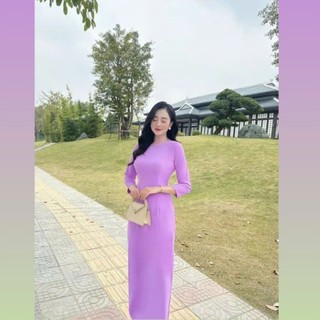 Áo Dài Truyền Thống Trơn Lụa Mỹ