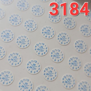 100 tem tròn tem bảo hành 25 - 27 đường kính 0.6cm