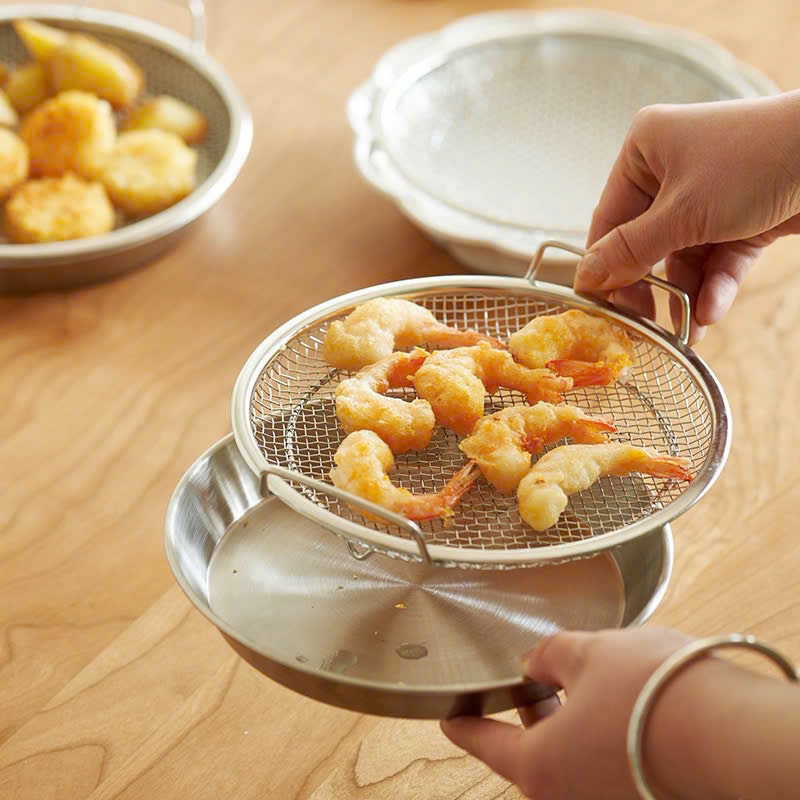 KHAY  INOX 304 KÈM VỈ LƯỚI, KHAY ĐỰNG ĐỒ CHIÊN RÁN CHẤT LIỆU INOX 304 CAO CẤP