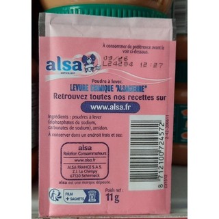 BỘT NỞ ALSA (Bột nổi baking powder) PHÁP gói 11g