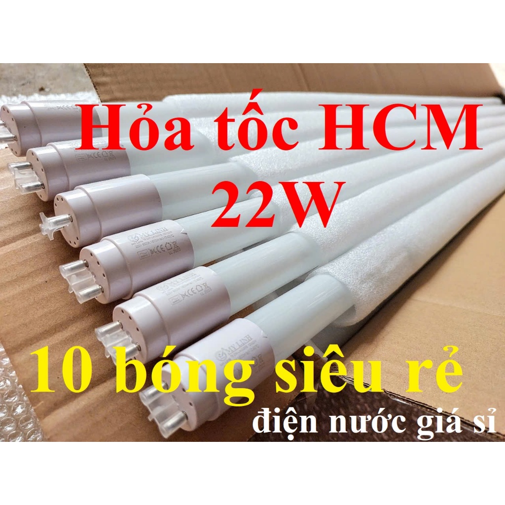 [Hỏa Tốc]Combo 5-10 đèn led tuýp 1m2 loại 22W ánh sáng trắng Mỹ Linh và ESNCO chính hãng