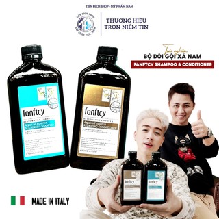  Dầu Gội Dầu Xả FANFTCY 500ml Argan Oil Hỗ trợ Giảm Gãy Rụng Phục Hồi Tóc Hương Nước Hoa + Bông Tắm 