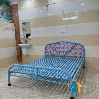 Giường sắt kiểu tròn cách điệu 1m6 dài 2m