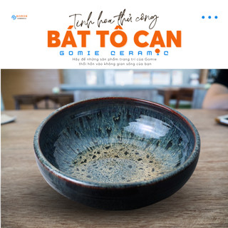 Bát tô cạn Saphire đựng đá ướp sushi, đựng salad chuyên dụng cho nhà hàng G Gomie Bát Tràng chính hãng