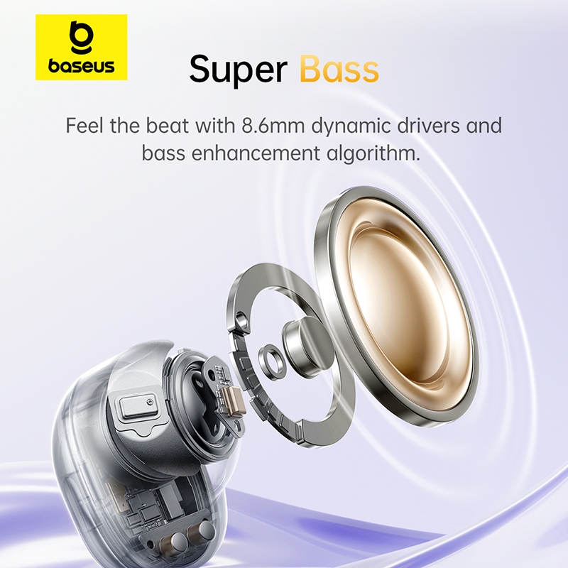 Tai nghe không dây Baseus BD1 TWS True Wireless Super Bass P55 chống nước, tai nghe nhét tai mini & di động, vừa vặn | BigBuy360 - bigbuy360.vn