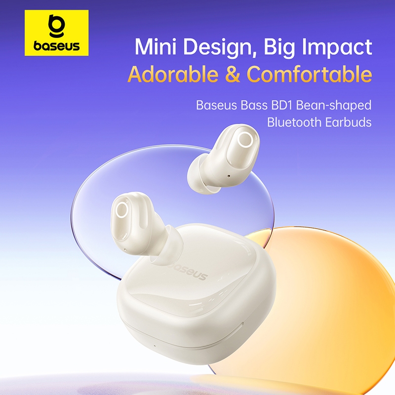 Tai nghe không dây Baseus BD1 TWS True Wireless Super Bass P55 chống nước, tai nghe nhét tai mini & di động, vừa vặn | BigBuy360 - bigbuy360.vn