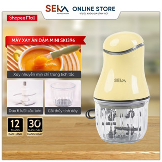 Máy Xay Mini Cầm Tay SEKA SK1396 Cho Bé ăn Dặm Đa Năng 6 Lưỡi Cối Thuỷ Tinh 300ml Bảo Hành 12 Tháng