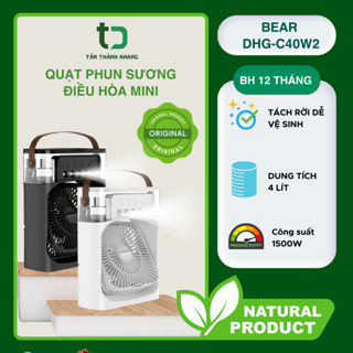 Quạt Phun Sương Để Bàn Có Hơi Nước Tạo Độ Ẩm, 3 Tốc Độ Gió, 3 Tốc Độ Phun Sương, Hẹn Giờ, Đèn Ngủ