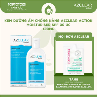   HÀNG NHẬP KHẨU  Kem dưỡng ẩm chống nắng Úc Azclear Action Moisturiser SPF 30 dưỡng ẩm làm dịu giảm viêm chống nắng 