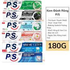 Kem Đánh Răng PS Trắng Răng Trà Xanh/ Than Hoạt Tính/ Baking Soda/ Muối Hồng/ Bảo Vệ 123 /Ngừa Sâu R