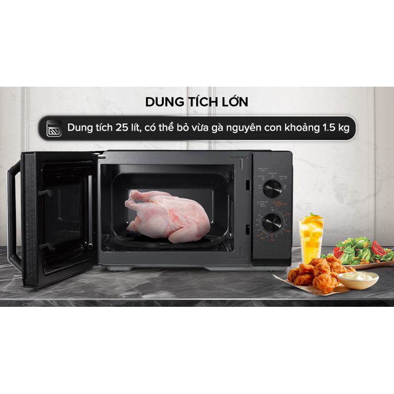 Lò vi sóng Toshiba MW3-MM25PE(BK) 25 lít - Hàng chính hãng