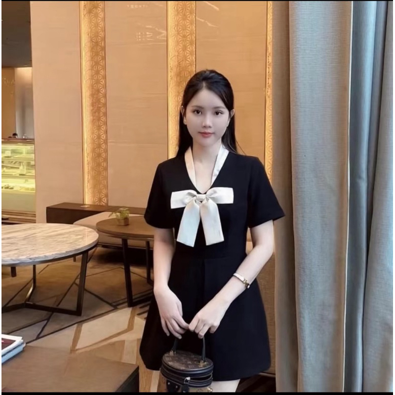 (Y9) váy Tuyết Mưa Nơ Tafta màu be (có quần bảo hộ rời) | BigBuy360 - bigbuy360.vn