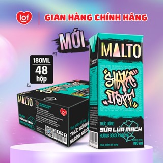 Sữa lúa mạch MALTO Shake It Off  hương sôcôla bạc hà thùng 48 hộp x 180ml