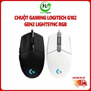 Chuột Gaming Logitech G102 Gen2 LightSync Black, White Tùy Chỉnh RGB, 6 Nút Lập Trình Chính Hãng